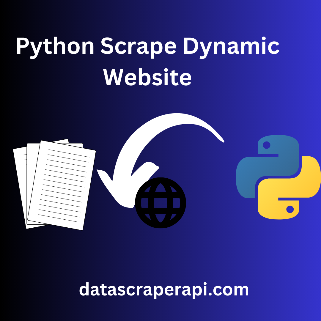 python scrape dynamic website