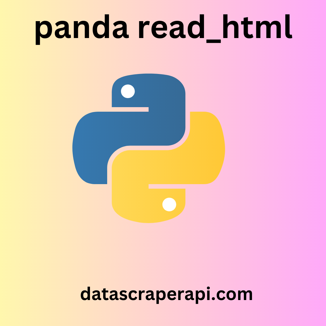 pandas read_html