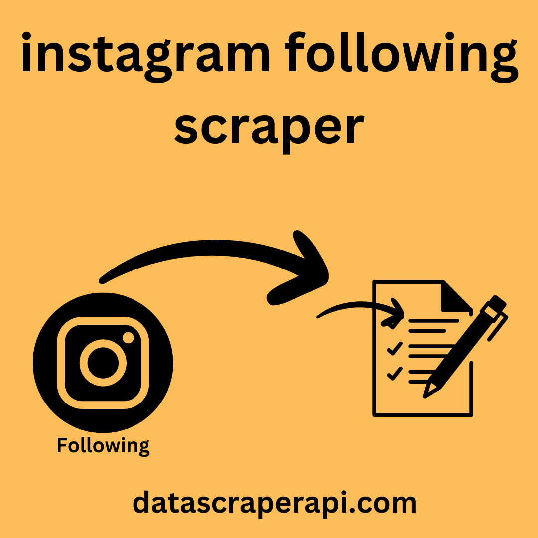 instagram following scraper